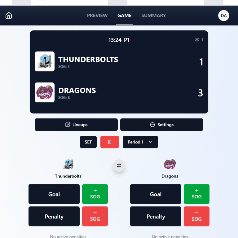 Digital Scoring screenshot